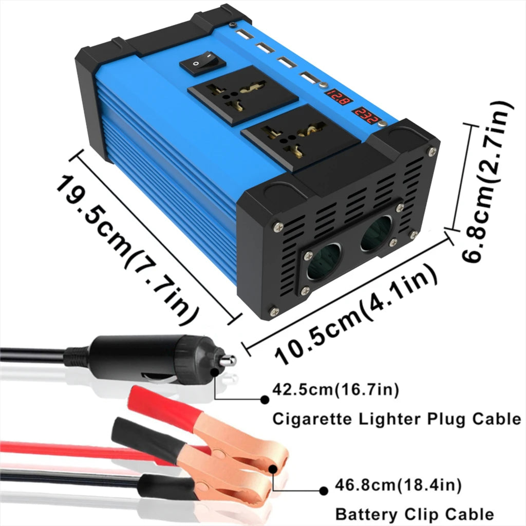 מהפך 6000W גנרטור סולארי 12v עד 220v עם פאנל סולארי ובקר
