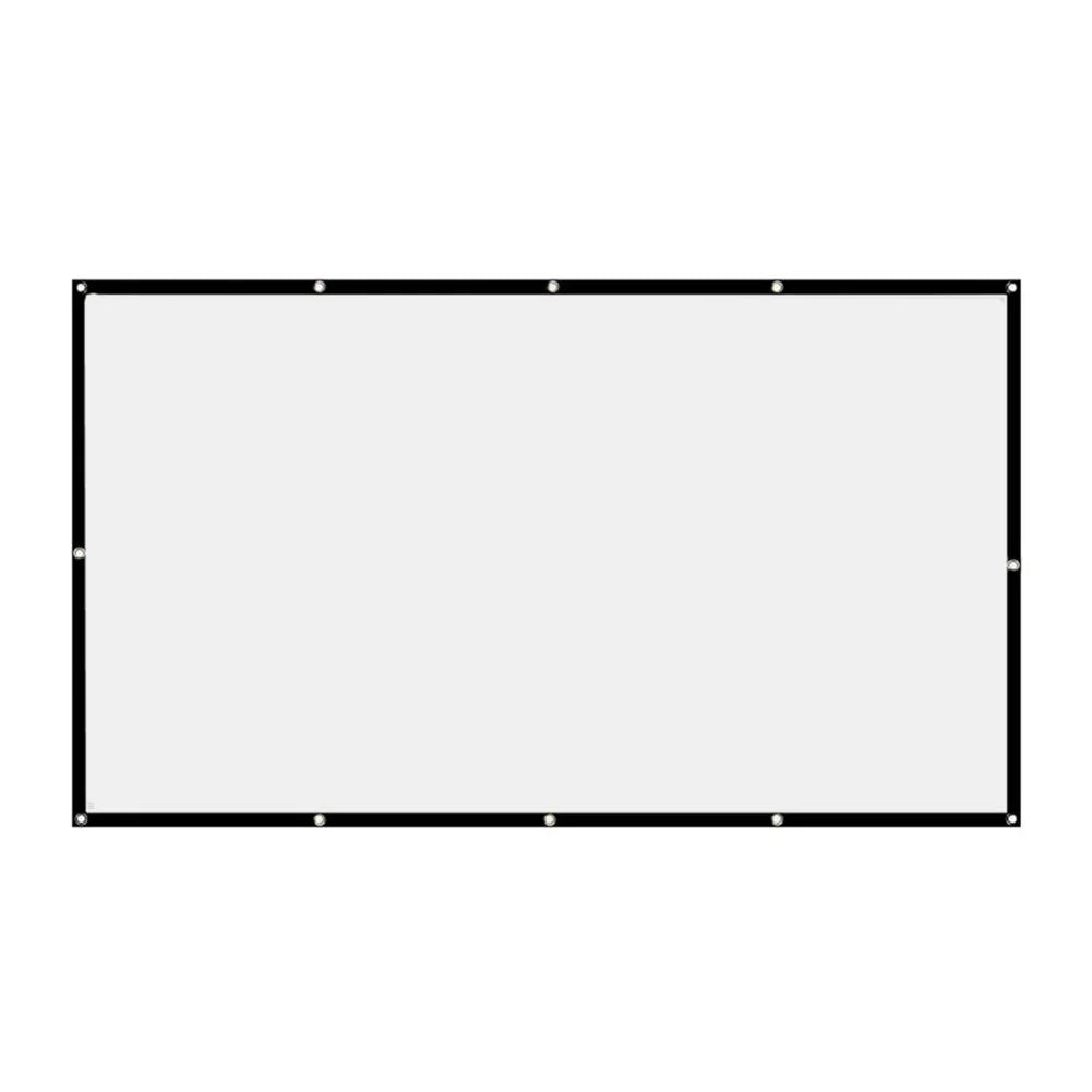Simple Projector Curtain 150 inch Portable HD Display Screen Home Cinema Theater Movie Home Outdoor Office