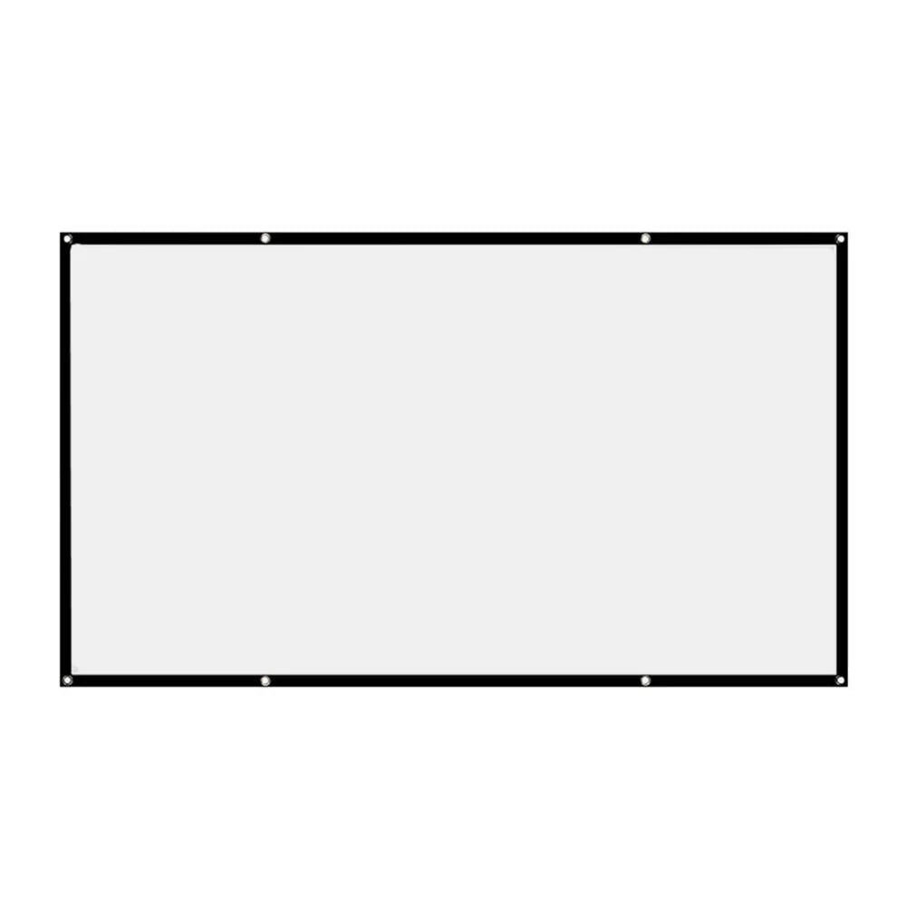 Simple Projector Curtain 150 inch Portable HD Display Screen Home Cinema Theater Movie Home Outdoor Office