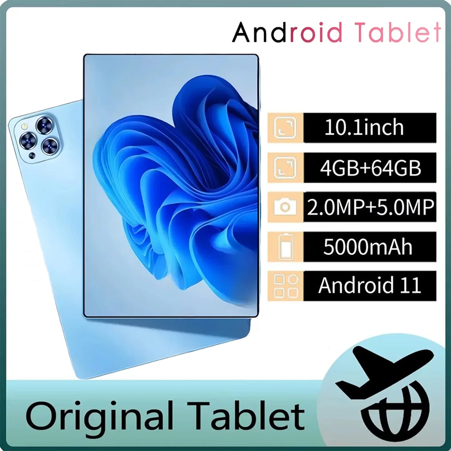 טאבלט 10.1 אינץ' אנדרואיד 11.0