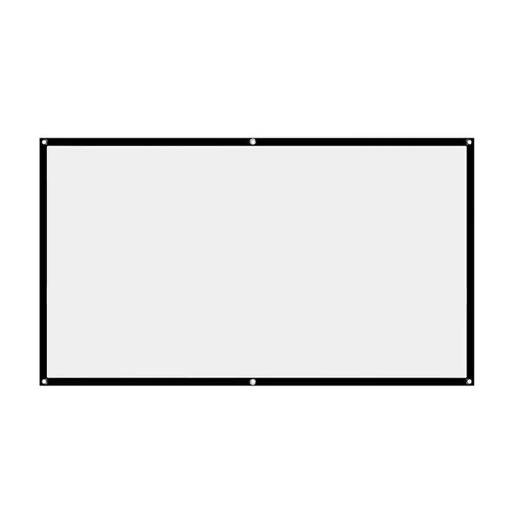 Simple Projector Curtain 150 inch Portable HD Display Screen Home Cinema Theater Movie Home Outdoor Office
